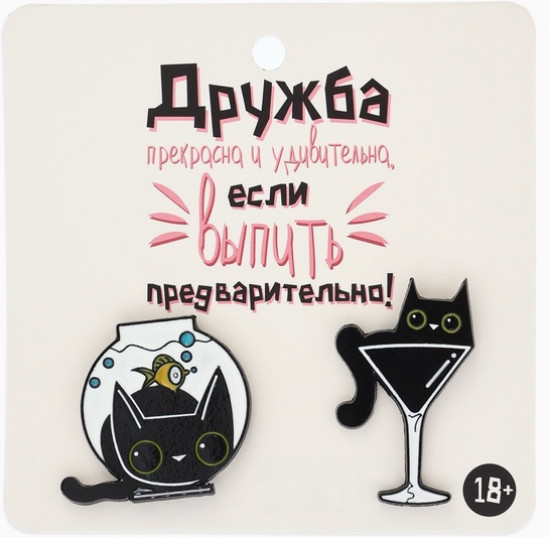 Набор значков «Котики»