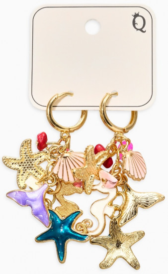 Серьги «Морской мир»