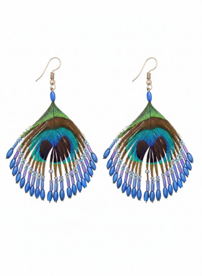 Серьги «Павлин»