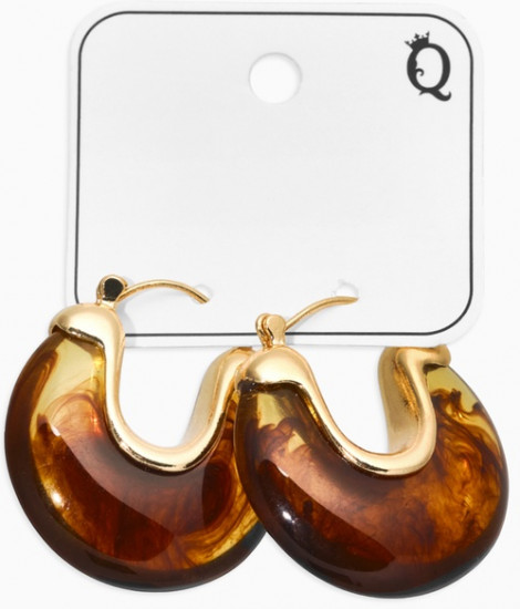 Серьги большие «Стиль. Подкова»