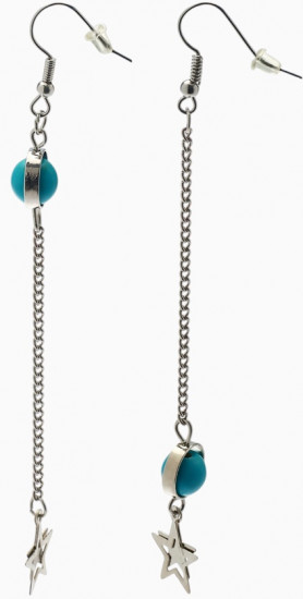 Серьги под натуральный камень «Звёзды»