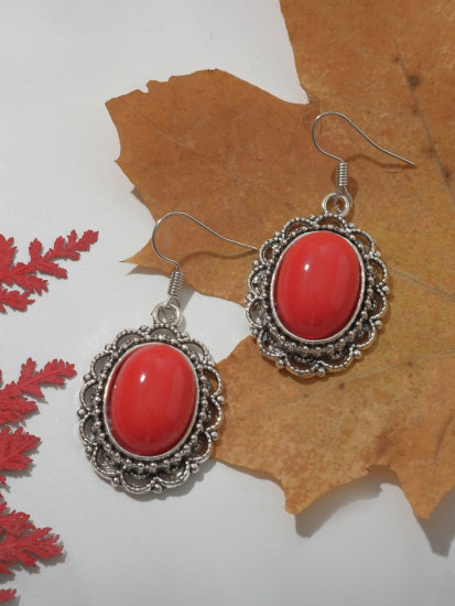 Серьги под натуральный камень «Натурель»