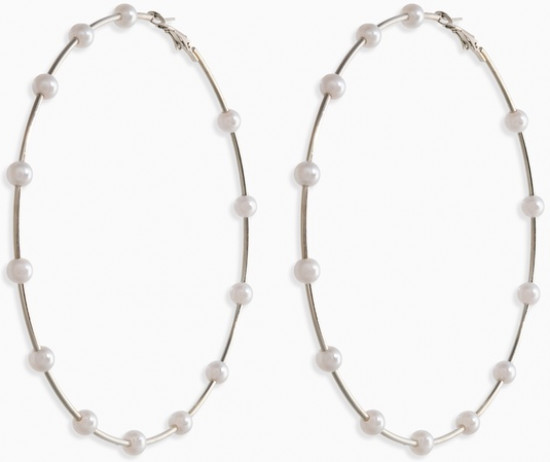 Серьги-кольца «Жемчуг»