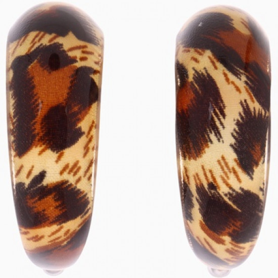 Серьги кольца «Леопард»