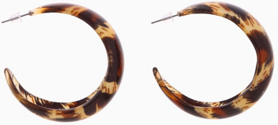 Серьги кольца «Леопард»