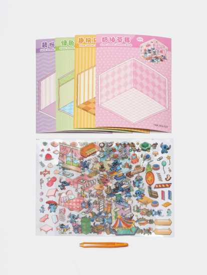 Румбокс альбом 4 комнаты «Стич розовый»