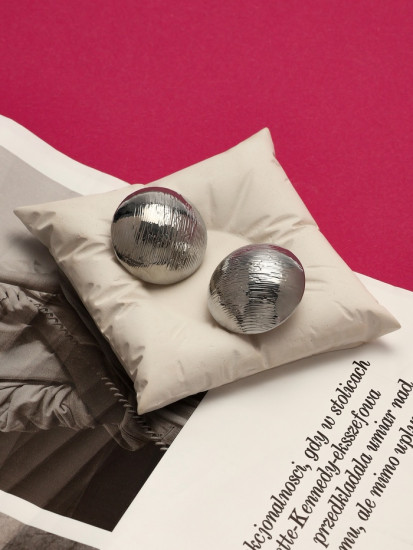 Клипсы для ушей «Тренд. Объёмный круг»