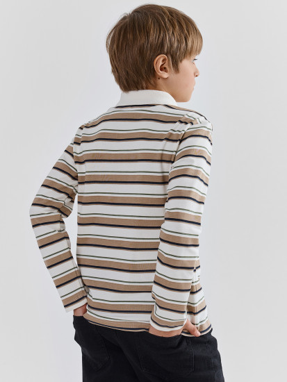 Лонгслив-поло для мальчиков