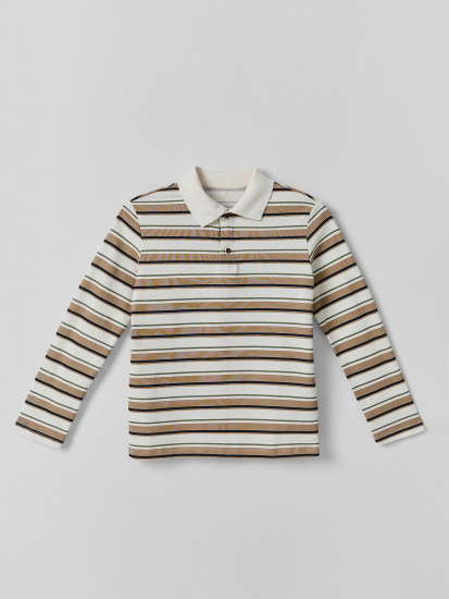 Лонгслив-поло для мальчиков