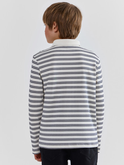 Лонгслив-поло для мальчиков