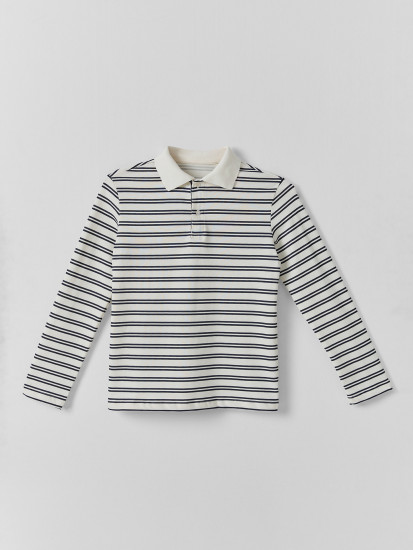 Лонгслив-поло для мальчиков