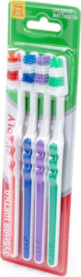 Набор зубных щеток средней жесткости «Simply»