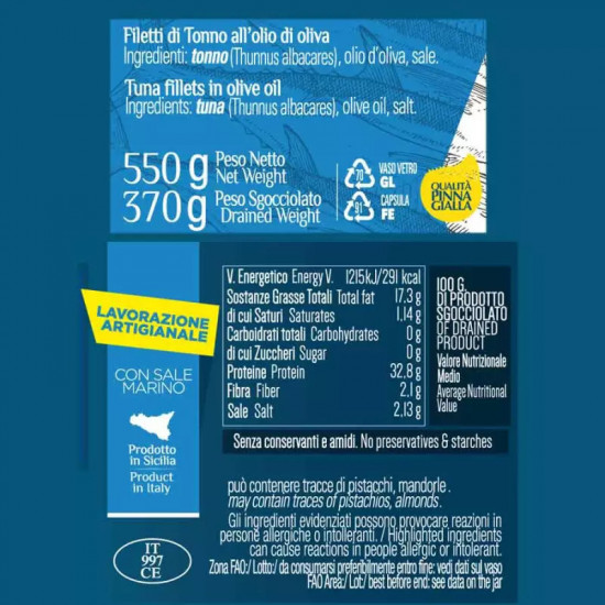 Кусочки тунца с перцем чили в оливковом масле