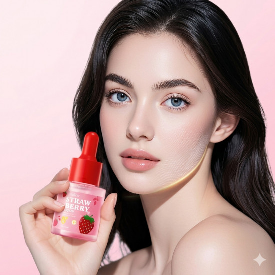 Увлажняющая сыворотка для лица с экстрактом клубники и активным витамином С