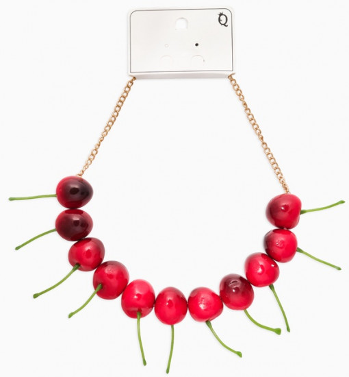 Колье на цепочке «Вишня»