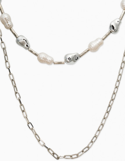 Колье цепочка «Жемчуг барокко»