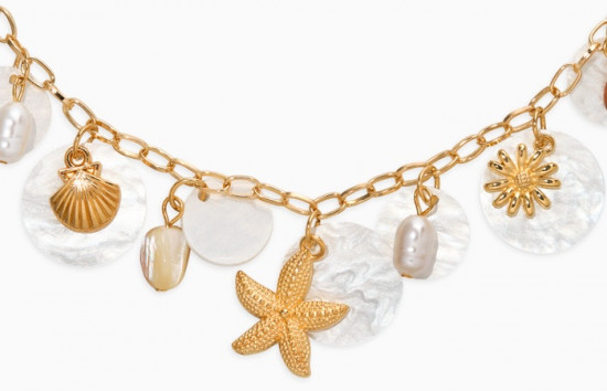 Колье на цепочке «Ракушка»