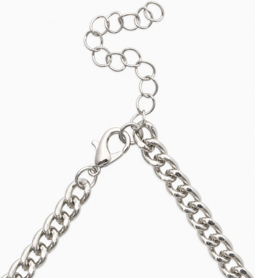 Колье с подвеской на цепочке «Сердце с жемчугом»