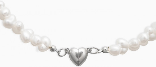 Колье жемчужное «Сердце»