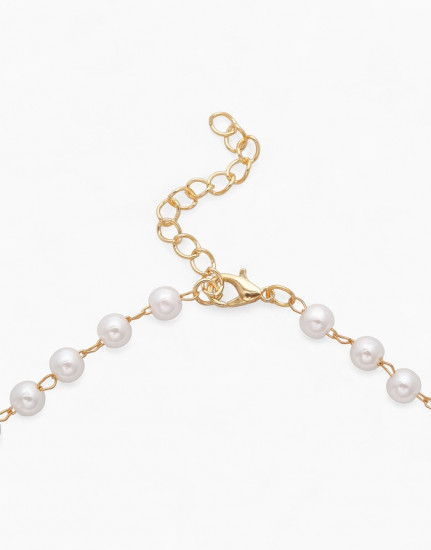 Колье с жемчугом «Сердце»