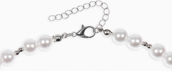 Колье на жемчужных бусах «Вишня»