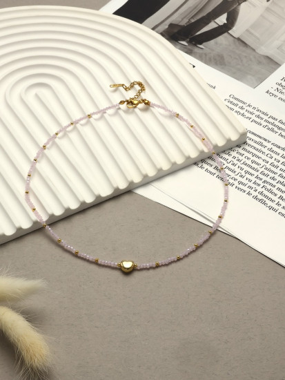 Чокер бисерный «Сердце»