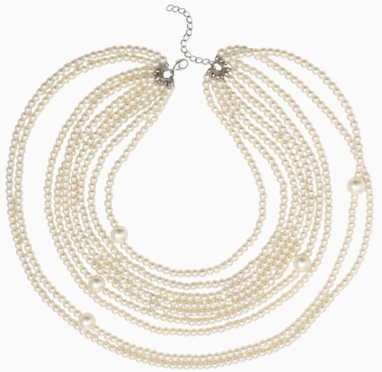 Бусы «Жемчуг» многоярусный 9 нитей