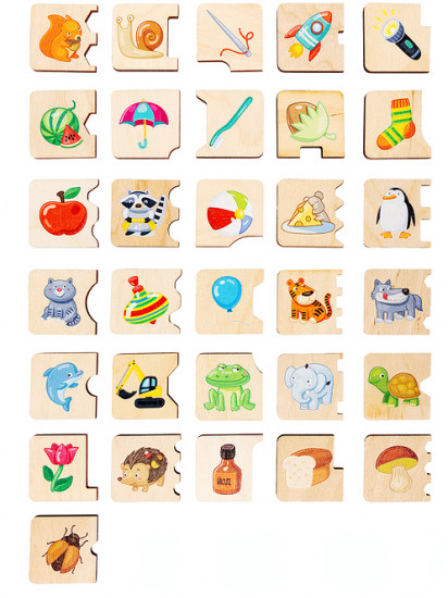 Пазл «Азбука-паровозик»