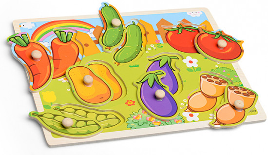 Пазл-вкладыш «Овощи»