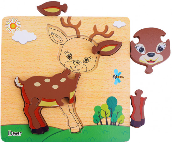 Пазл-вкладыш «Олененок»