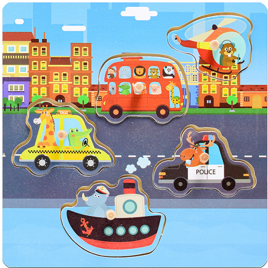 Пазл-вкладыш «Город у моря»