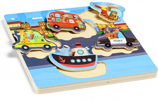 Пазл-вкладыш «Город у моря»