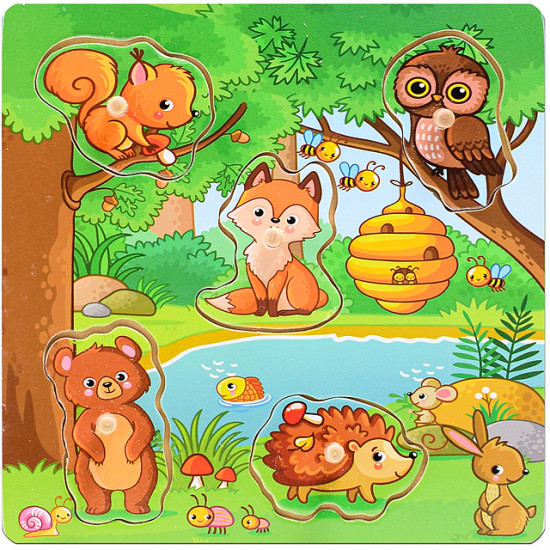 Пазл-вкладыш «Лесная сказка»