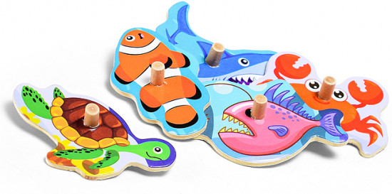 Пазл-вкладыш «Морской мир»