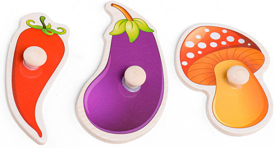 Пазл-вкладыш «Овощная грядка»