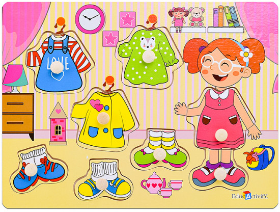 Пазл-вкладыш «Одень девочку»