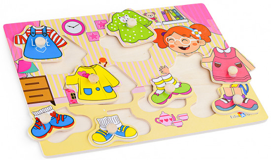 Пазл-вкладыш «Одень девочку»