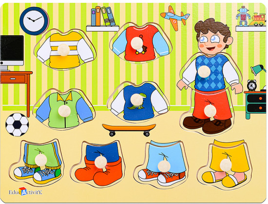 Пазл-вкладыш «Одень мальчика»