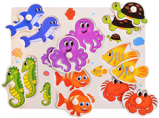 Пазл-вкладыш «Подводный мир»