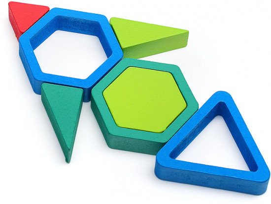 Пазл-вкладыш «Цветные фигуры»