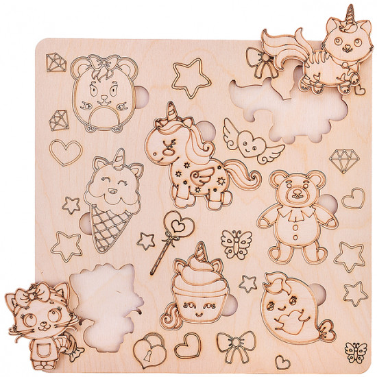 Пазл-вкладыш «Единороги»