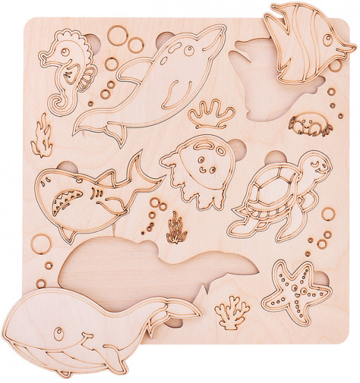 Пазл-вкладыш «Море»