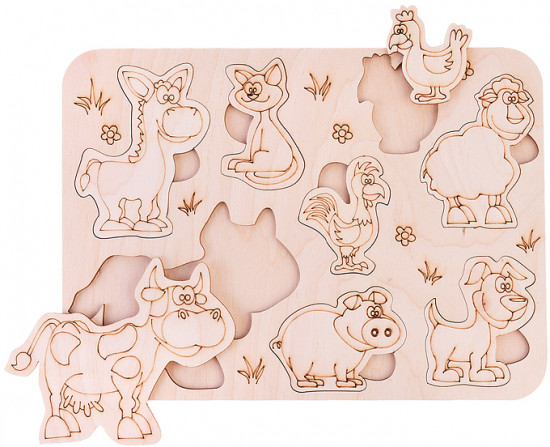 Пазл-вкладыш «Ферма»