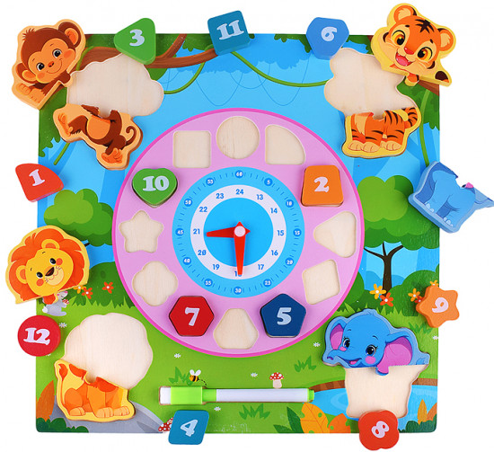 Пазл-вкладыш «Изучаем время. Африка»