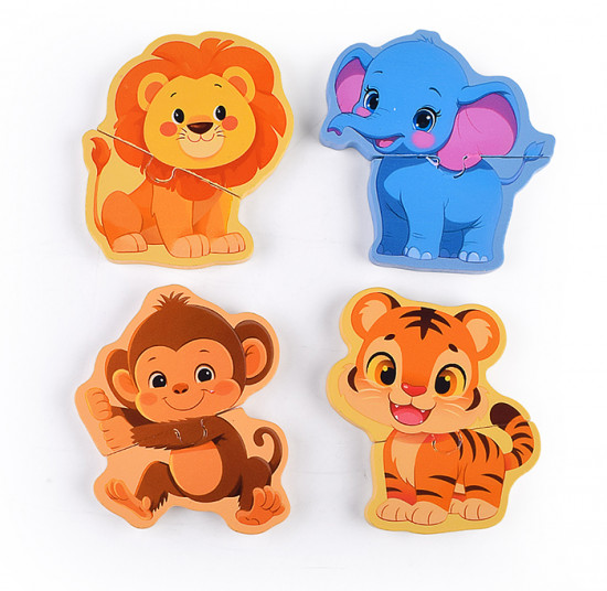 Пазл-вкладыш «Изучаем время. Африка»