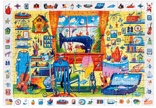 IQ-пазл с развивающей игрой «В гостях у портного. Visiting a Tailor»