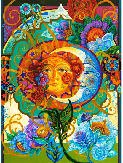 Пазл «Встреча солнца и луны»