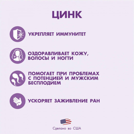 Цинк в таблетках