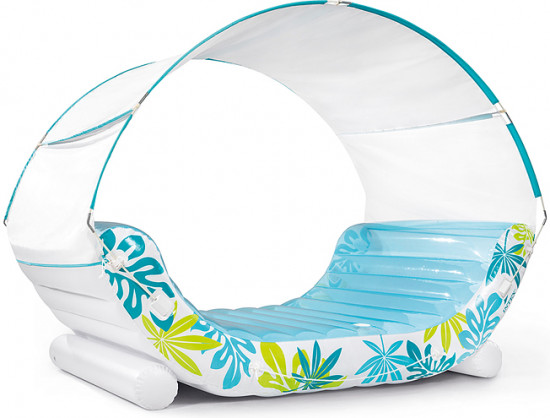 Матрас-плот с навесом «Тропический лаундж»