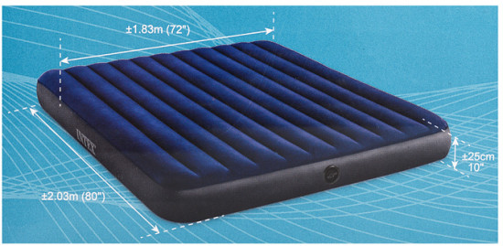 Матрас надувной «Classic Downy Fiber-Tech»